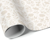 Luxus-Minimal-Botanikmuster Geschenkpapier (Rolleneckpunkt)