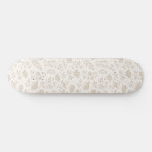 Luxus-Minimal-Botanikmuster Skateboard (Horizontal)