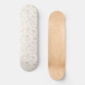 Luxus-Minimal-Botanikmuster Skateboard (Vorderseite)