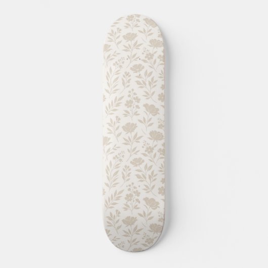 Luxus-Minimal-Botanikmuster Skateboard (Vorderseite)