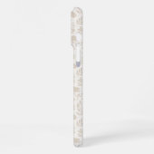 Luxus Minimal Botanisches Muster iPhone Hülle (Linke Seite)