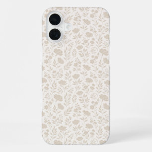 Luxus Minimal Botanisches Muster iPhone 16 Plus Hülle