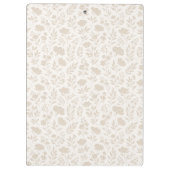Luxus Minimal Botanisches Muster Klemmbrett (Rückseite)