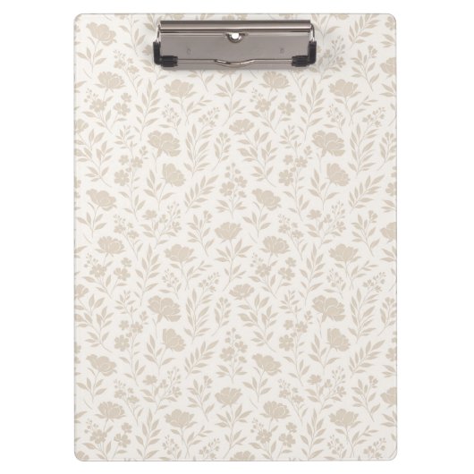 Luxus Minimal Botanisches Muster Klemmbrett (Vorderseite)