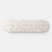 Luxus Minimal Botanisches Muster Skateboard (Horizontal)