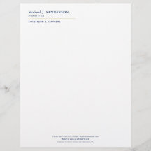 Luxus minimal elegant navy gold Anwalt