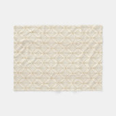 Luxus-Minimal-Geometrie-Nahtloses Muster Fleecedecke (Vorderseite (Horizontal))