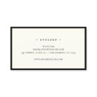 Luxus-Minimal-Monogramm Schwarz Elfenbein Chic Sty