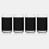 Luxus-Minimalist-Black-Weihnachtskollektion Dosenglas (Hinten)