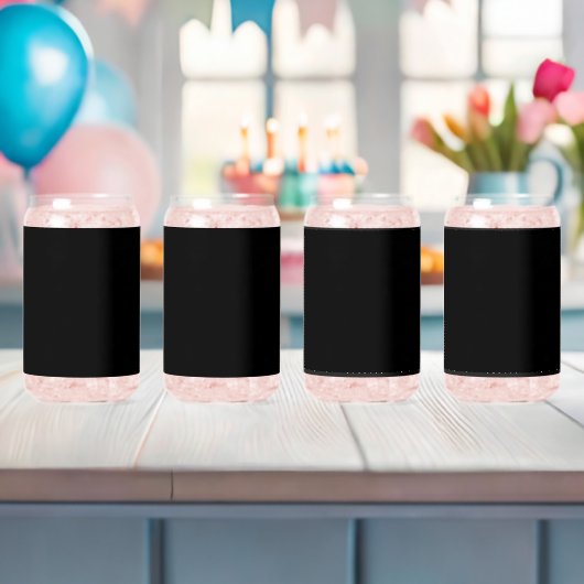 Luxus-Minimalist-Black-Weihnachtskollektion Dosenglas (Insitu (Baby Party))