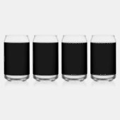 Luxus-Minimalist-Black-Weihnachtskollektion Dosenglas (Vorderseite)