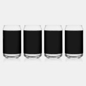 Luxus-Minimalist-Black-Weihnachtskollektion Dosenglas (Hinten)