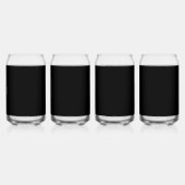 Luxus-Minimalist-Black-Weihnachtskollektion Dosenglas (Vorderseite)