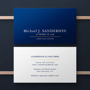 Luxus minimalistisch elegante Navy Rechtsanwältin/ Visitenkarte