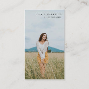 Luxus Minimalistisch Fotografy Business Card Visitenkarte