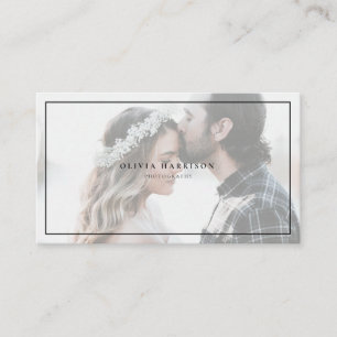 Luxus Minimalistisch Fotografy Business Card Visitenkarte