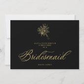 Luxus Minimalistisch Wedding Bouquet Bridesmaid (Vorderseite)