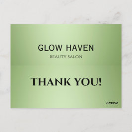 Luxus Mint Green Beauty Salon Postkarte