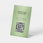 Luxus Mint Green Beauty Salon Signage Sockelschild (Vorderseite)