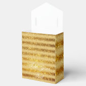 Luxus Mit Monogramm Popular Gold Glitzer Geschenkschachtel (Geöffnet)