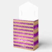 Luxus Mit Monogramm Popular Pink Gold Glitzer Geschenkschachtel (Geöffnet)