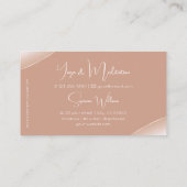 Luxus mit Rose Gold Dekor funkelnde Juwelen Visitenkarte (Rückseite)