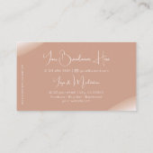 Luxus mit Rose Gold Dekor Juwelen und Foto Visitenkarte (Rückseite)