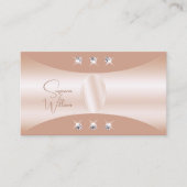Luxus mit Rose Gold Dekor Juwelen und Foto Visitenkarte (Vorderseite)