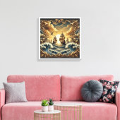 Luxus mit Segelbooten Leinwanddruck (Insitu (Wohnzimmer))