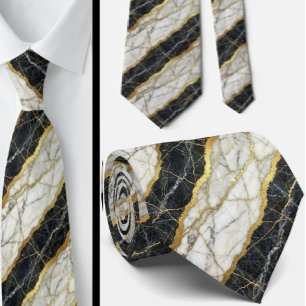 Luxus mit Selbstvertrauen B&W + Gold Hochzeit & Krawatte