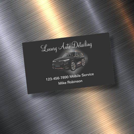 Luxus Mobile Detailing Business Card Magnet