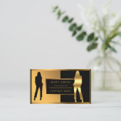 Luxus Mode hinzufügen Ihren Text Visitenkarte (Stehend Vorderseite)