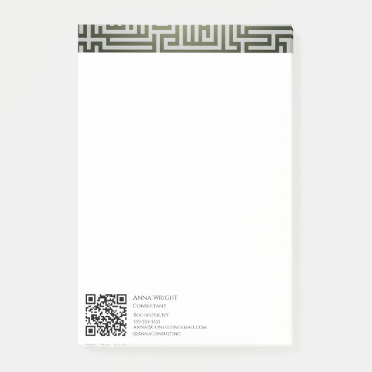 Luxus Modern Geometrisch Post-it Klebezettel (Vorderseite)