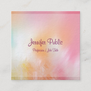 Luxus Moderne Abstrakt Art Template Trend Quadratische Visitenkarte