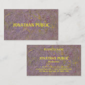 Luxus Moderne Abstrakte Kunst Elegante Vorlage Visitenkarte (Vorne/Hinten)