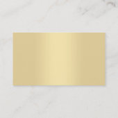 Luxus Moderne Elegante Imitate Gold Beruflich Visitenkarte (Rückseite)