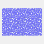 Luxus Moderne Elegante Liebe Blaues Herz Geschenkpapier Set (Vorderseite 3)