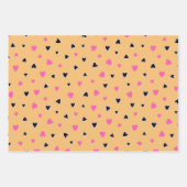 Luxus Moderne Elegante Liebe Goldenes Herz Geschenkpapier Set (Vorderseite 3)