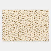 Luxus Moderne Elegante Liebe Goldenes Herz Geschenkpapier Set (Vorderseite 2)