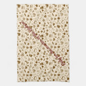 Luxus Moderne Elegante Liebe Goldenes Herz Geschirrtuch (Vertikal)