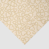 Luxus Moderne Elegante Liebe Goldenes Herz Seidenpapier (Ausschnitt)