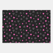 Luxus Moderne Elegante Liebe Herz Geschenkpapier Set (Vorderseite 2)