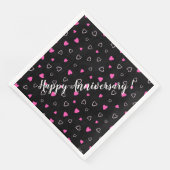 Luxus Moderne Elegante Liebe Herz Serviette (Ecke)