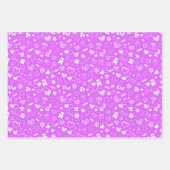 Luxus Moderne Elegante Liebe Lila Herz Geschenkpapier Set (Vorderseite 2)