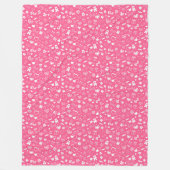 Luxus Moderne Elegante Liebe Rosa Herz Fleecedecke (Vorderseite)