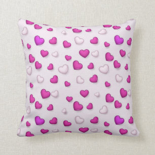 Luxus Moderne Elegante Liebe Rosa Herz Kissen