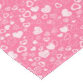 Luxus Moderne Elegante Liebe Rosa Herz Tischdecke (Schrägansicht)