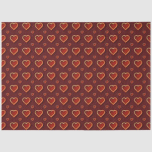 Luxus Moderne Elegante Liebe Rotes Gold Herzstück Seidenpapier