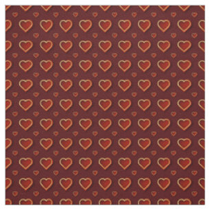 Luxus Moderne Elegante Liebe Rotes Gold Herzstück Stoff