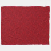 Luxus Moderne Elegante Liebe Rotes Herz Fleecedecke (Vorderseite (Horizontal))